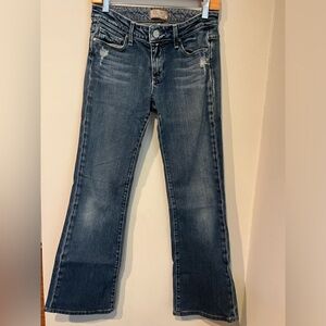 PAIGE Hollywood Hills Classic Rise Bootcut Jeans Premium Denim Size 27